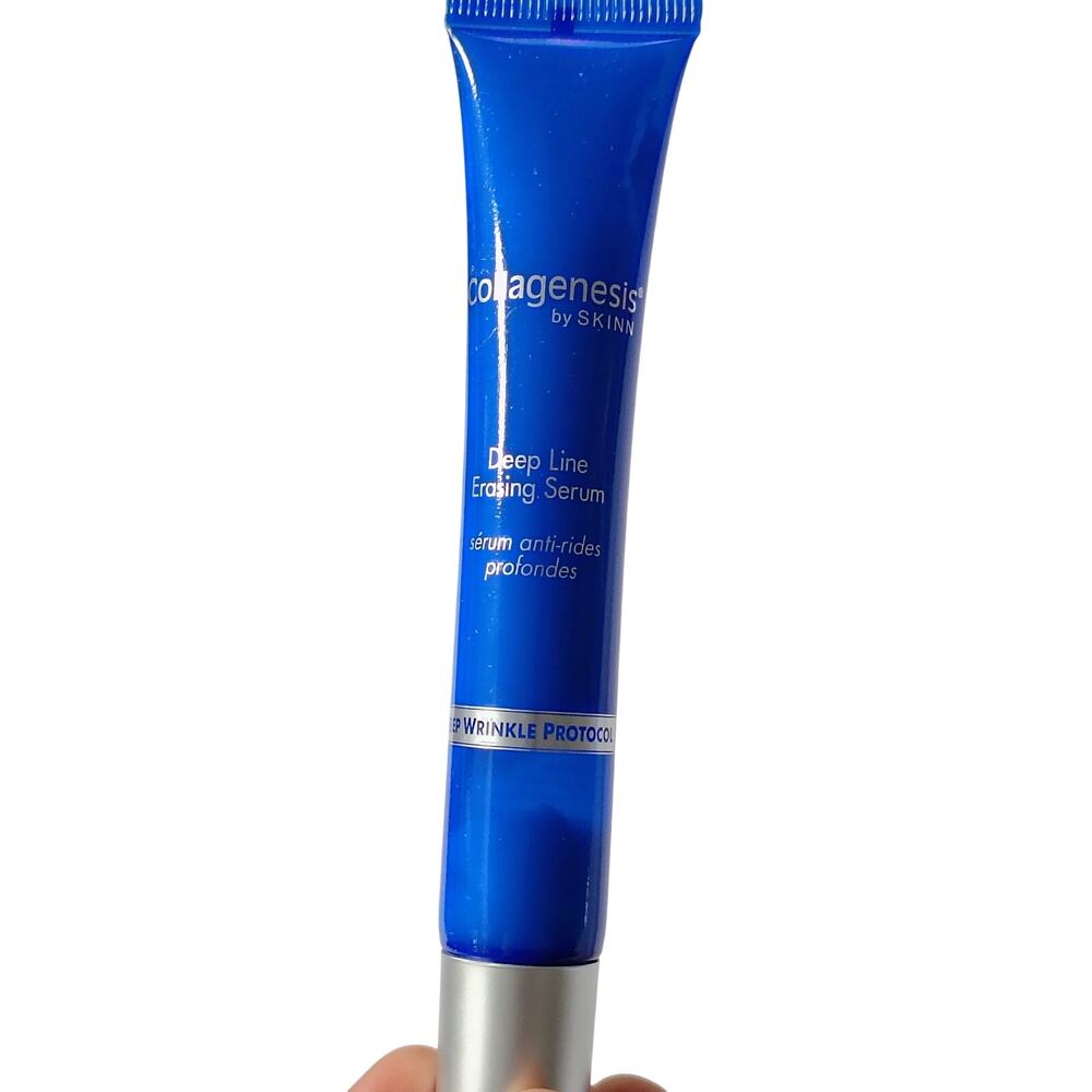 Skinn Collagenesis Deep Line Eraser Serum .75 oz Deep Wrinkle Protocol NEW AM PM